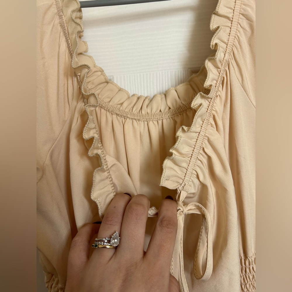 Beige Renaissance Chemise Dress – Size 3X - Picture 10 of 11